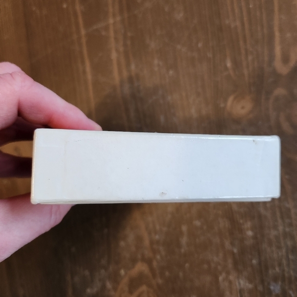 Vtg Pimpernel White Christmas Tree Coaster Set of 6 Cork Back England With Box - Picture 6 of 11